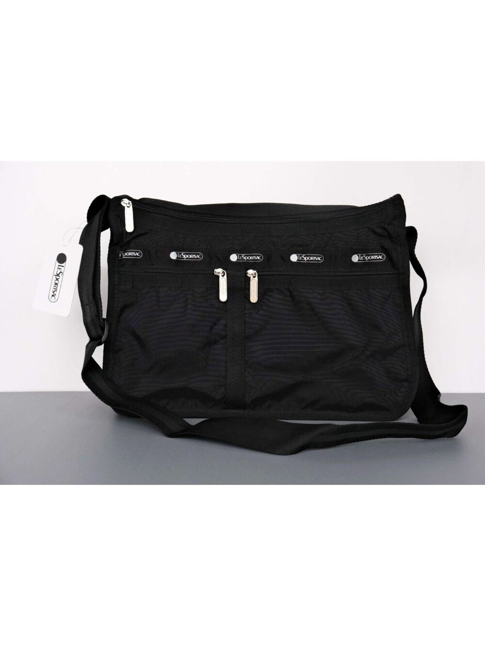 LeSportsac Double Black Large Deluxe Everyday Bag NWT